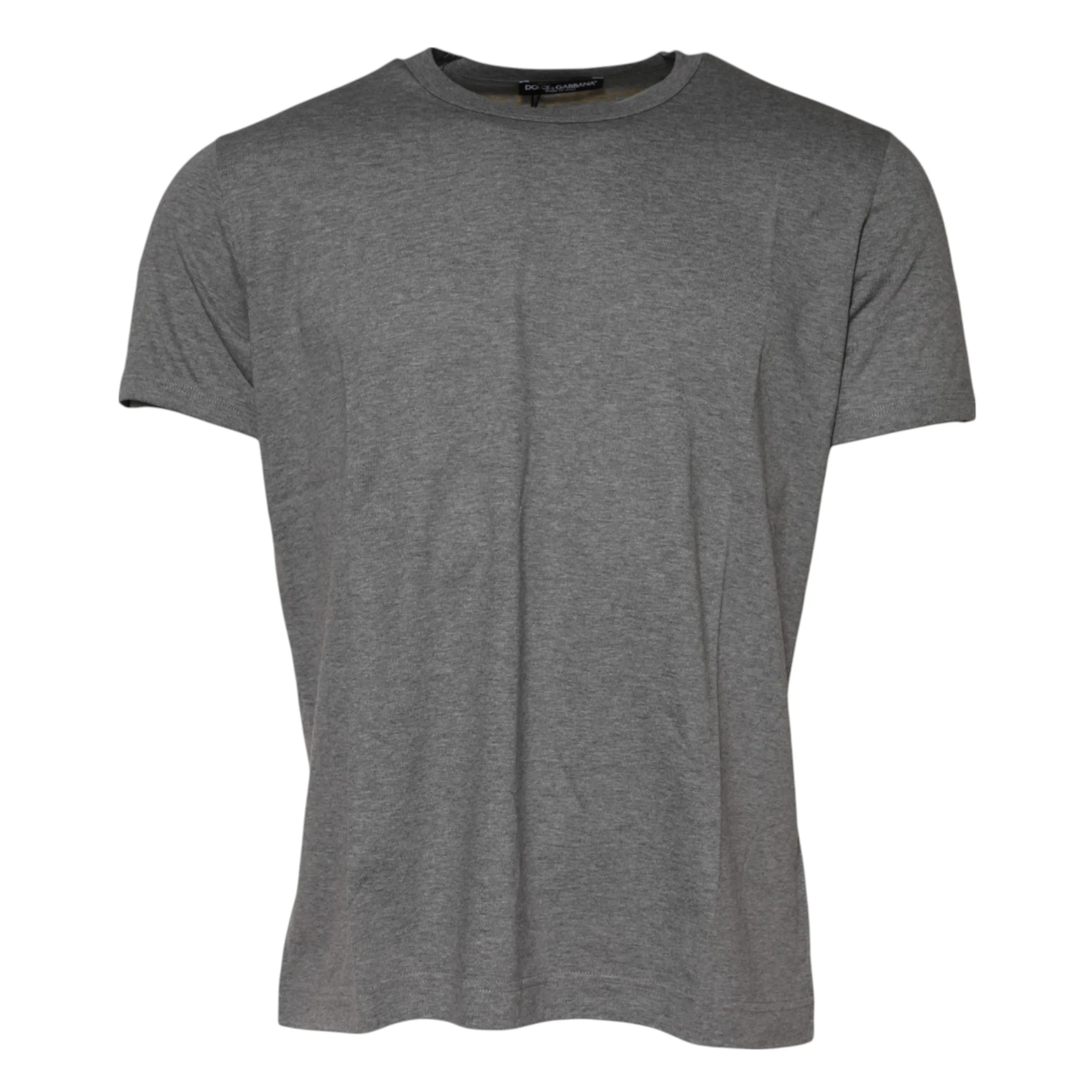 Dolce & Gabbana Gray Cotton Crew Neck Short Sleeves T-shirt sold by Siebentaschen product image thumbnail 5
