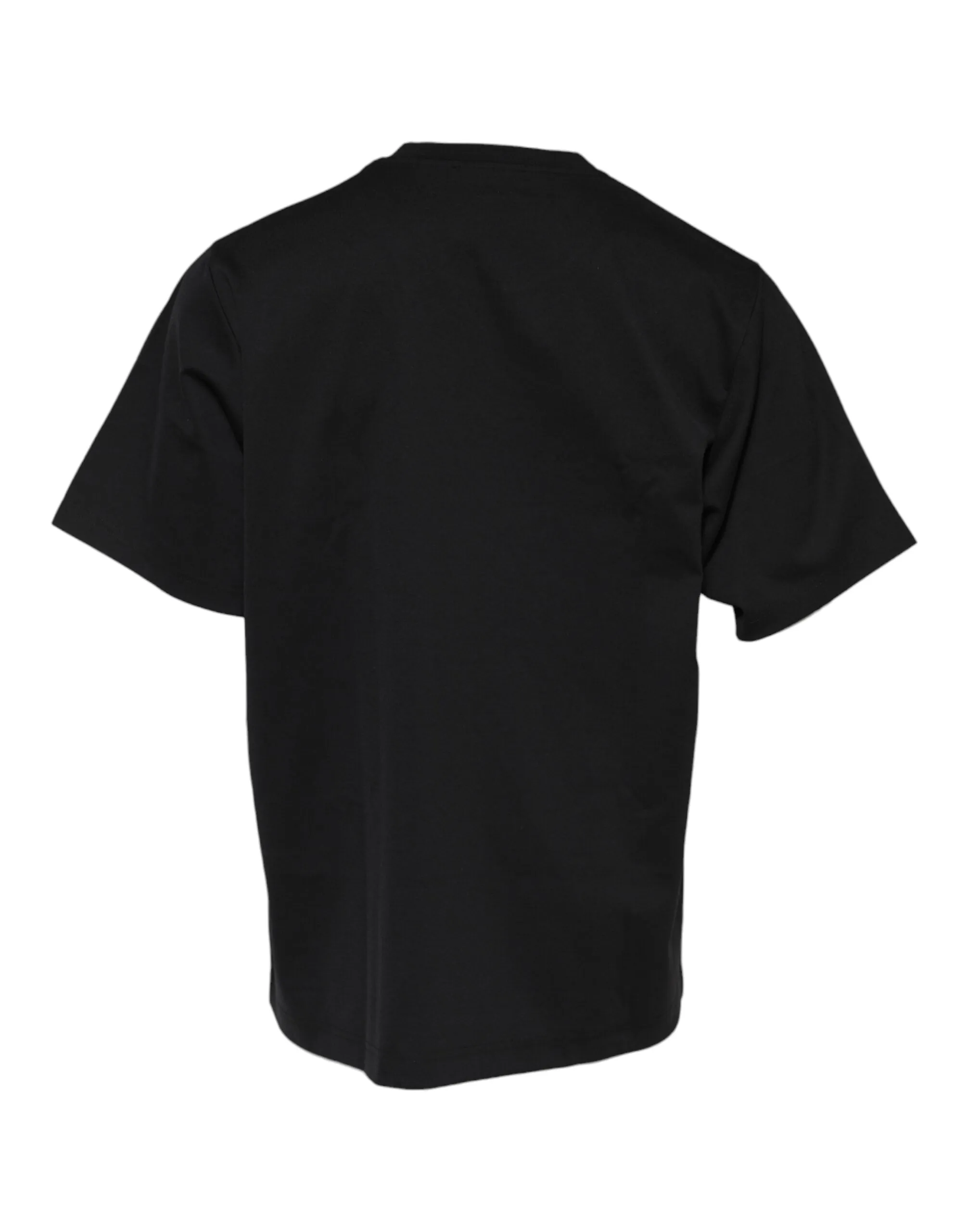 Dolce & Gabbana Black DG Logo Print Cotton Crew Neck T-shirt sold by Siebentaschen product image thumbnail 3