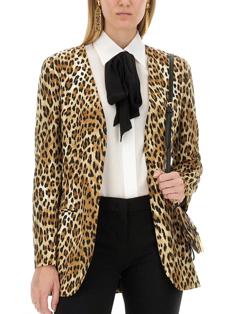 Moschino JACKET WITH ANIMAL PATTERN sold by Siebentaschen product image thumbnail 4