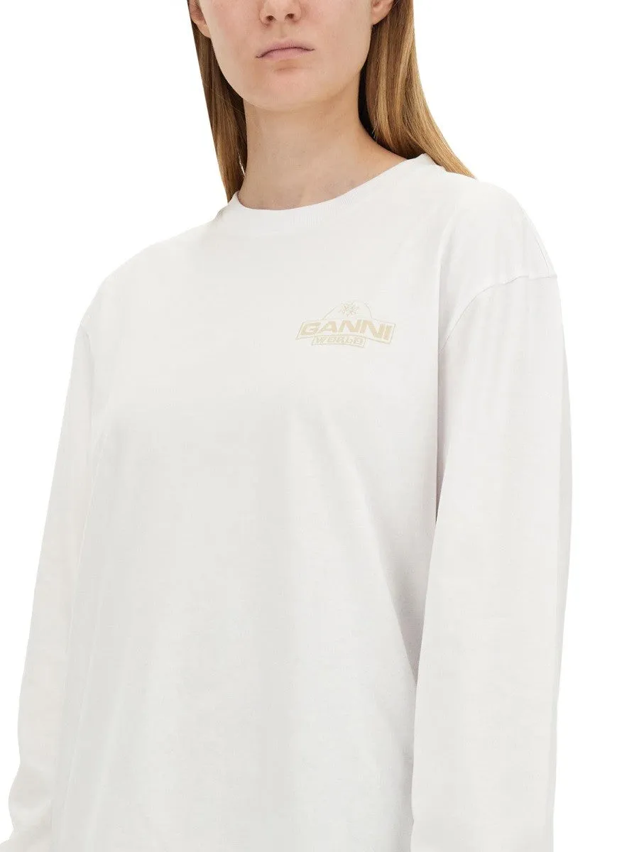 GANNI T-SHIRT WITH LOGO sold by Siebentaschen product image thumbnail 4