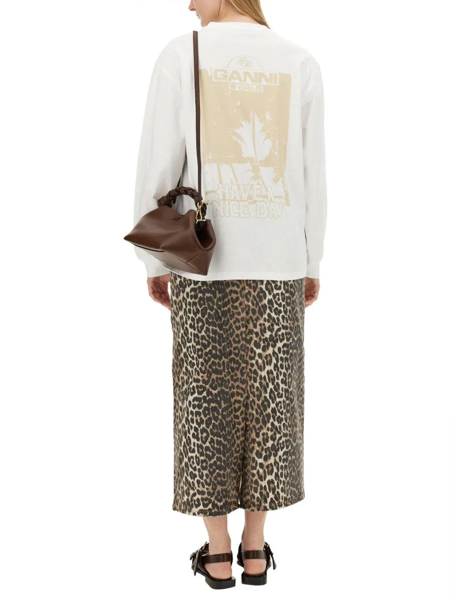 GANNI T-SHIRT WITH LOGO sold by Siebentaschen product image thumbnail 2