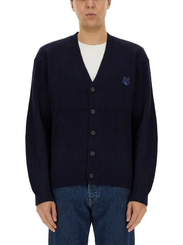 Maison Kitsune RIBBED CARDIGAN sold by Siebentaschen