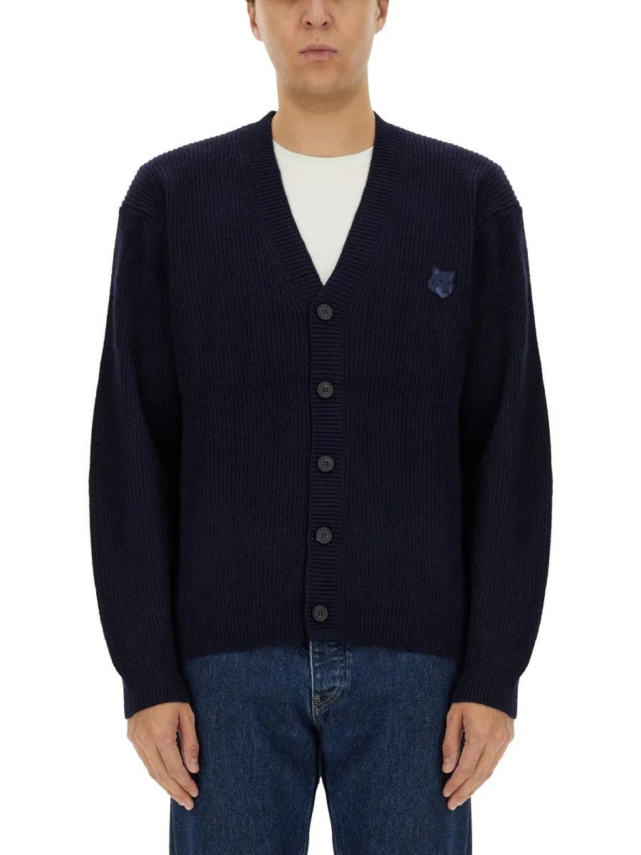 Maison Kitsune RIBBED CARDIGAN sold by Siebentaschen