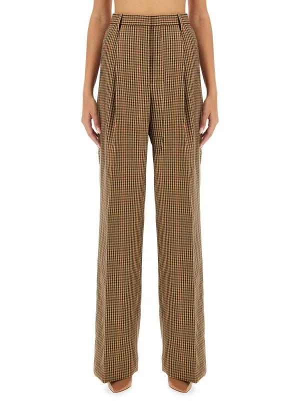 Dries Van Noten PANTS WITH CHECK PATTERN sold by Siebentaschen