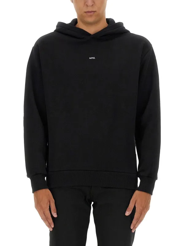 A.P.C. SWEATSHIRT WITH MICRO LOGO sold by Siebentaschen