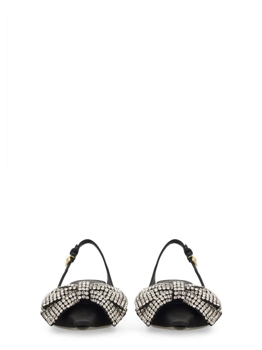 Dolce & Gabbana SATIN SLING-BACK WITH RHINESTONE EMBROIDERY sold by Siebentaschen product image thumbnail 4