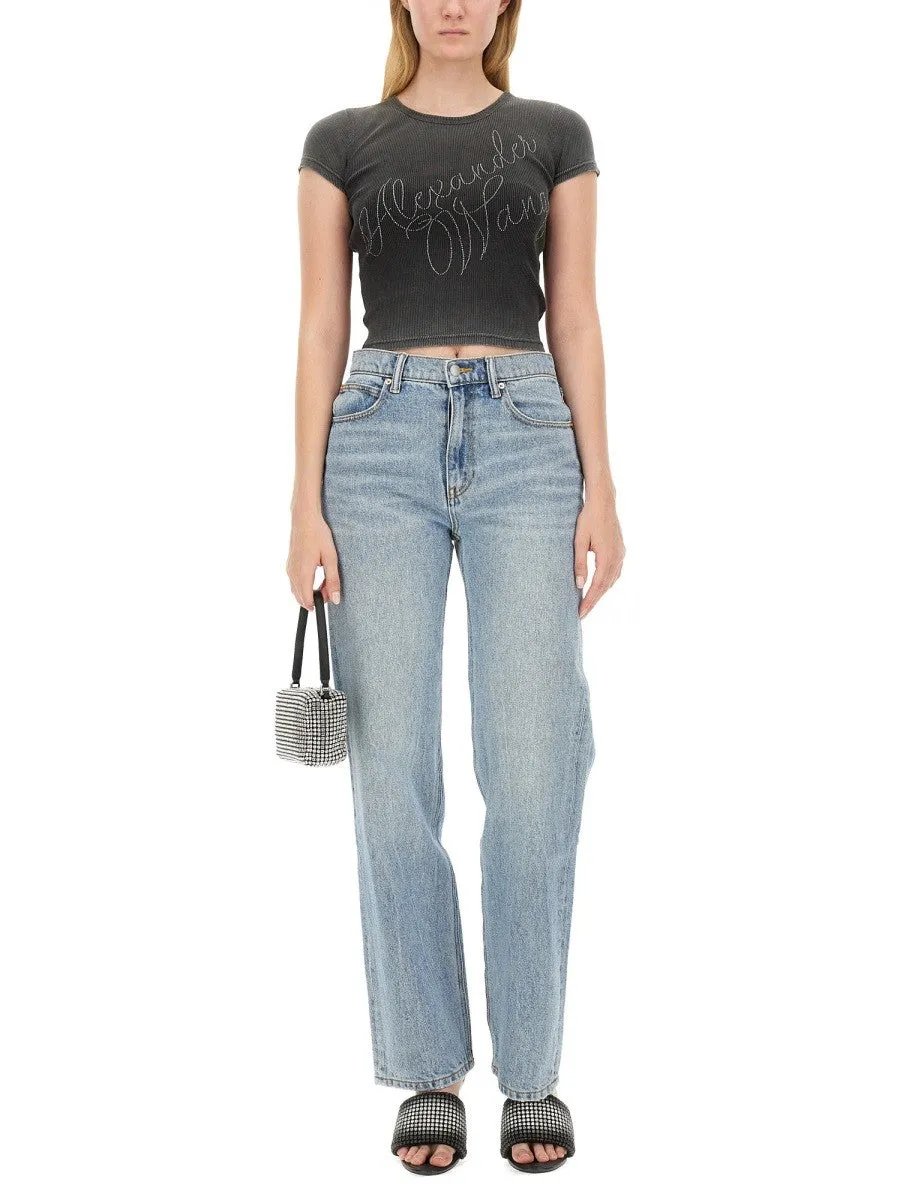 Alexander Wang RHINESTONE LOGO T-SHIRT sold by Siebentaschen product image thumbnail 2