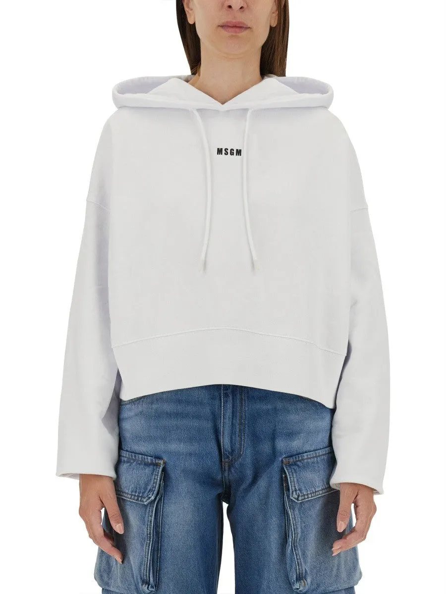 msgm SWEATSHIRT WITH LOGO sold by Siebentaschen