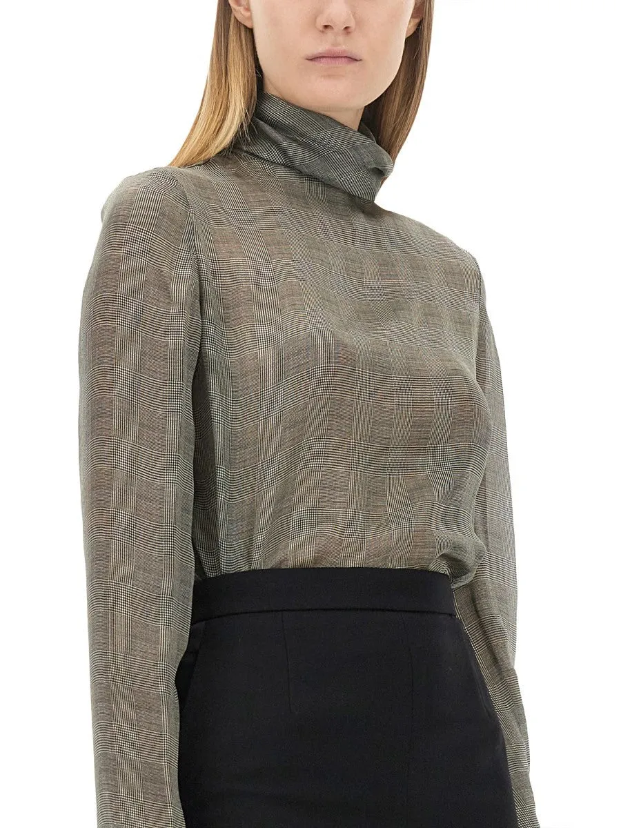 Saint Laurent SILK CHARMEUSE TURTLENECK BLOUSE sold by Siebentaschen product image thumbnail 4