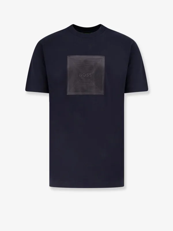 Boss Cotton jersey t-shirt with print on the front sold by Siebentaschen