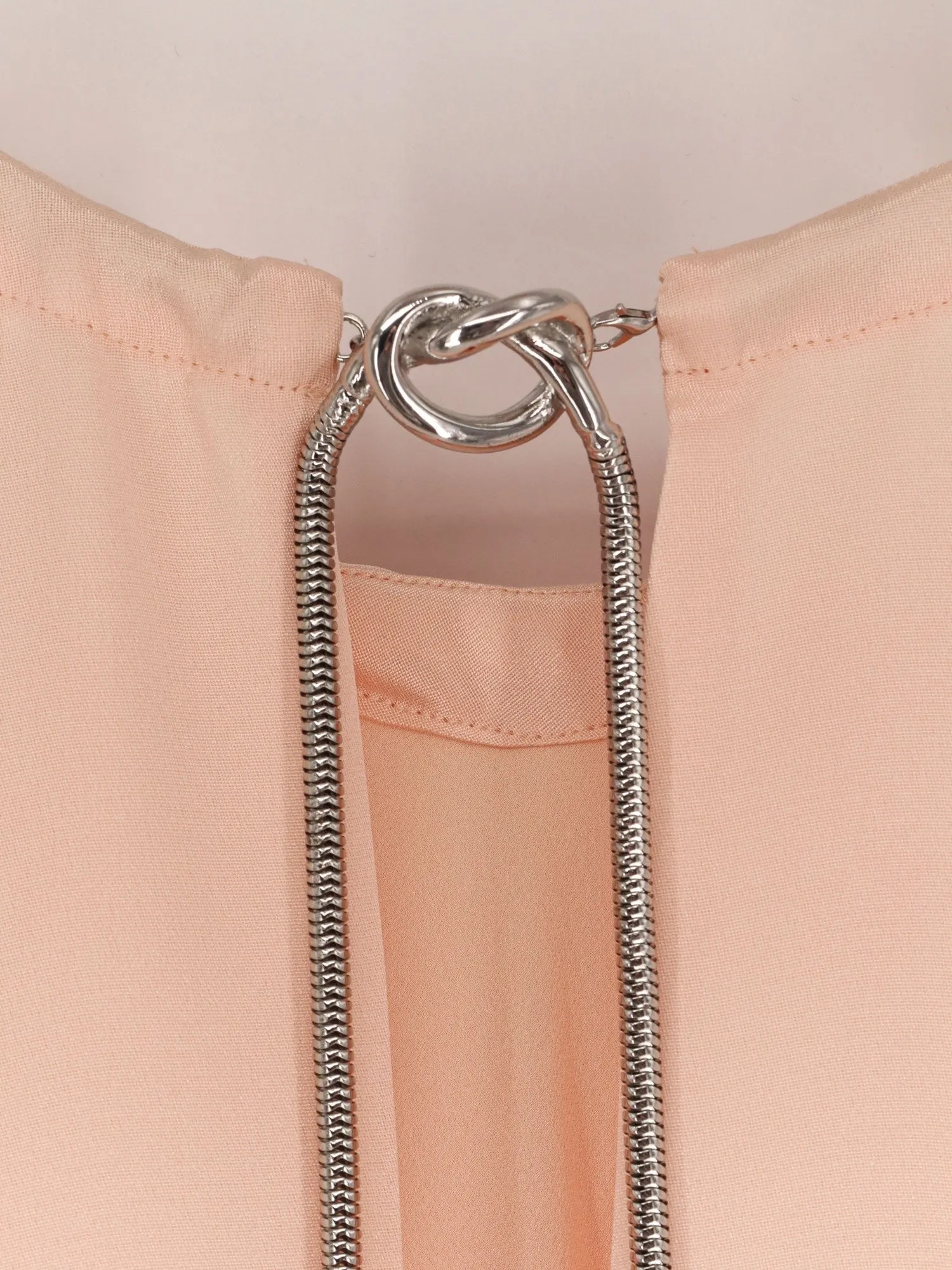 Max Mara Managua silk long dress with silk cape and metal detail sold by Siebentaschen product image thumbnail 5