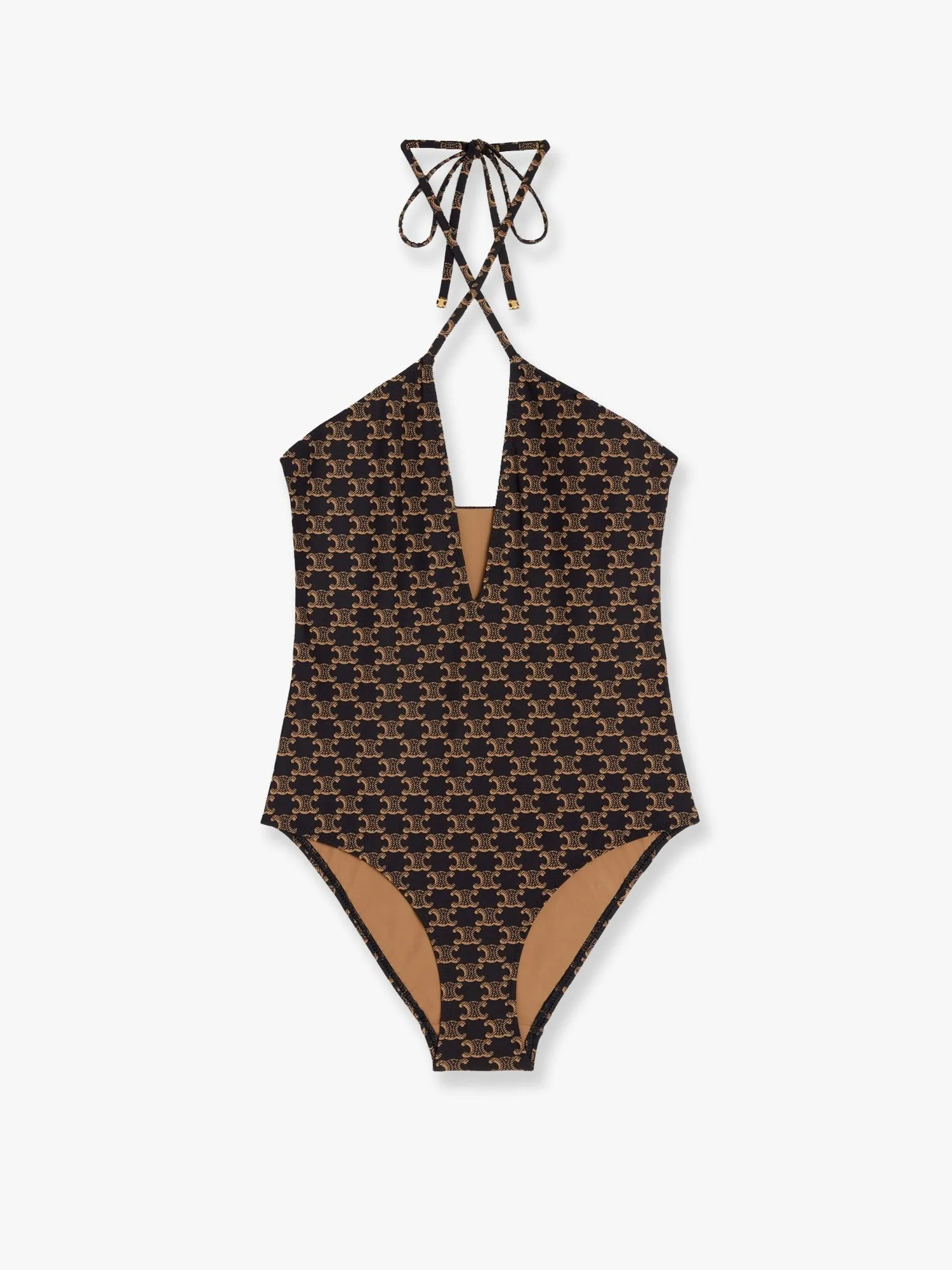 Celine One-piece swimsuit with Triomphe motif sold by Siebentaschen
