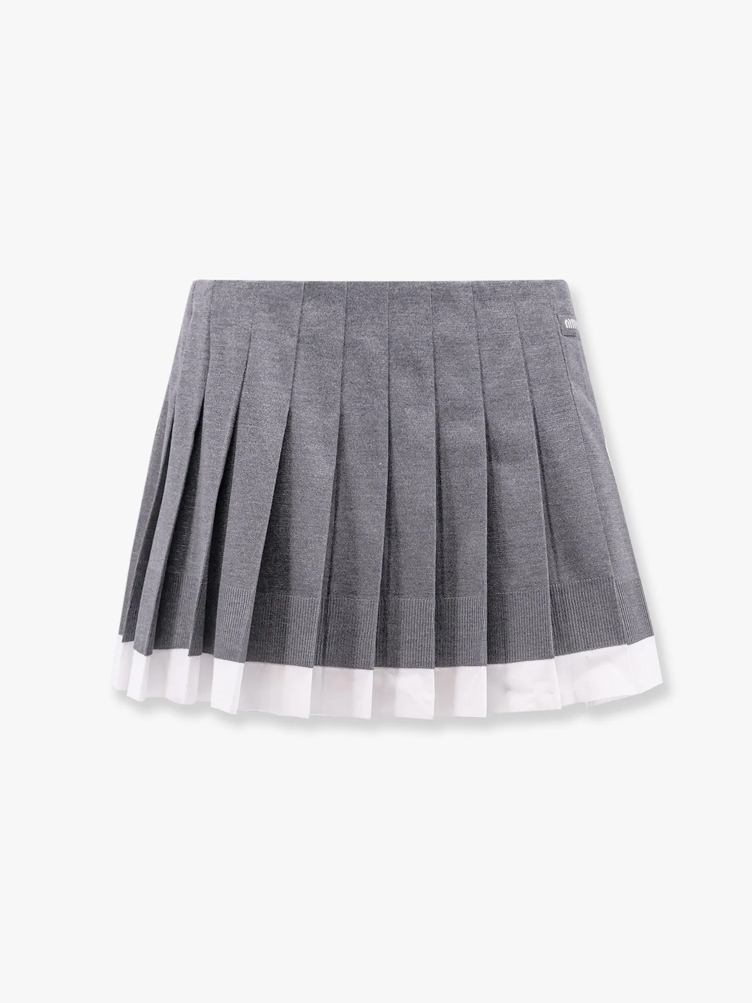 Miu Miu Recycled silk pleated skirt sold by Siebentaschen