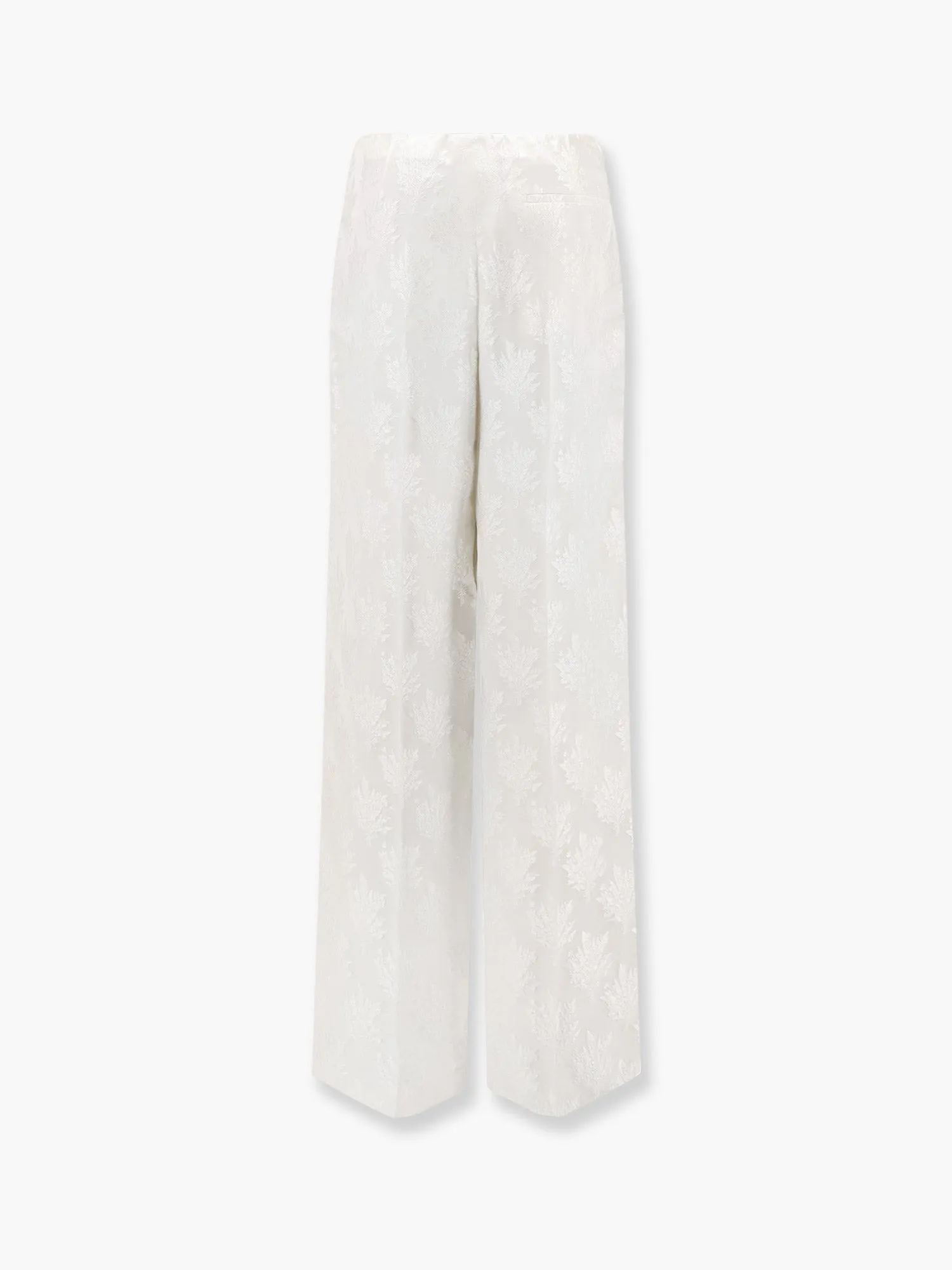 Fendi Jacquard silk trouser with floral motif sold by Siebentaschen product image thumbnail 5