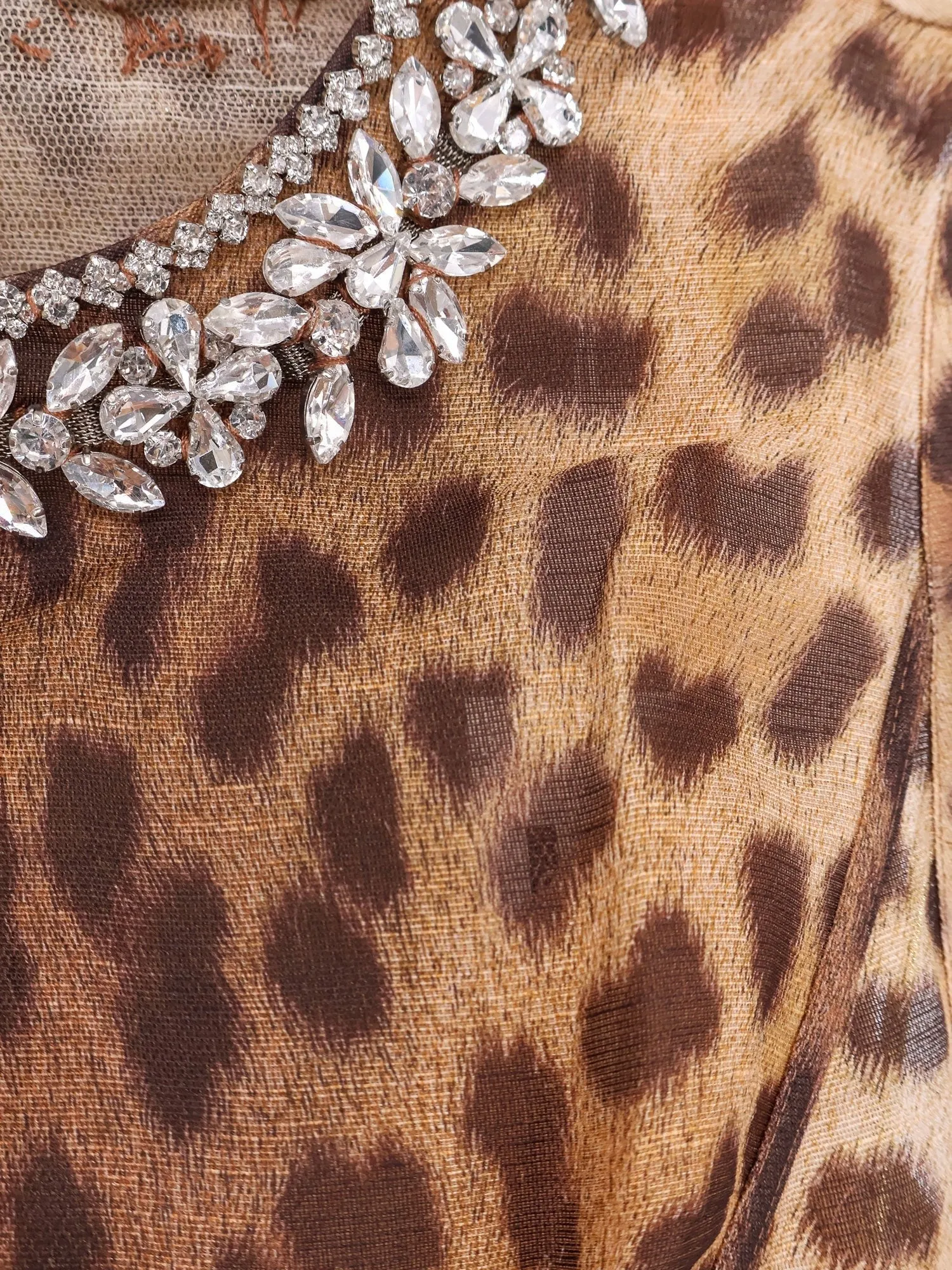 ZIMMERMANN Linen and silk mini dress with animalier print sold by Siebentaschen product image thumbnail 4