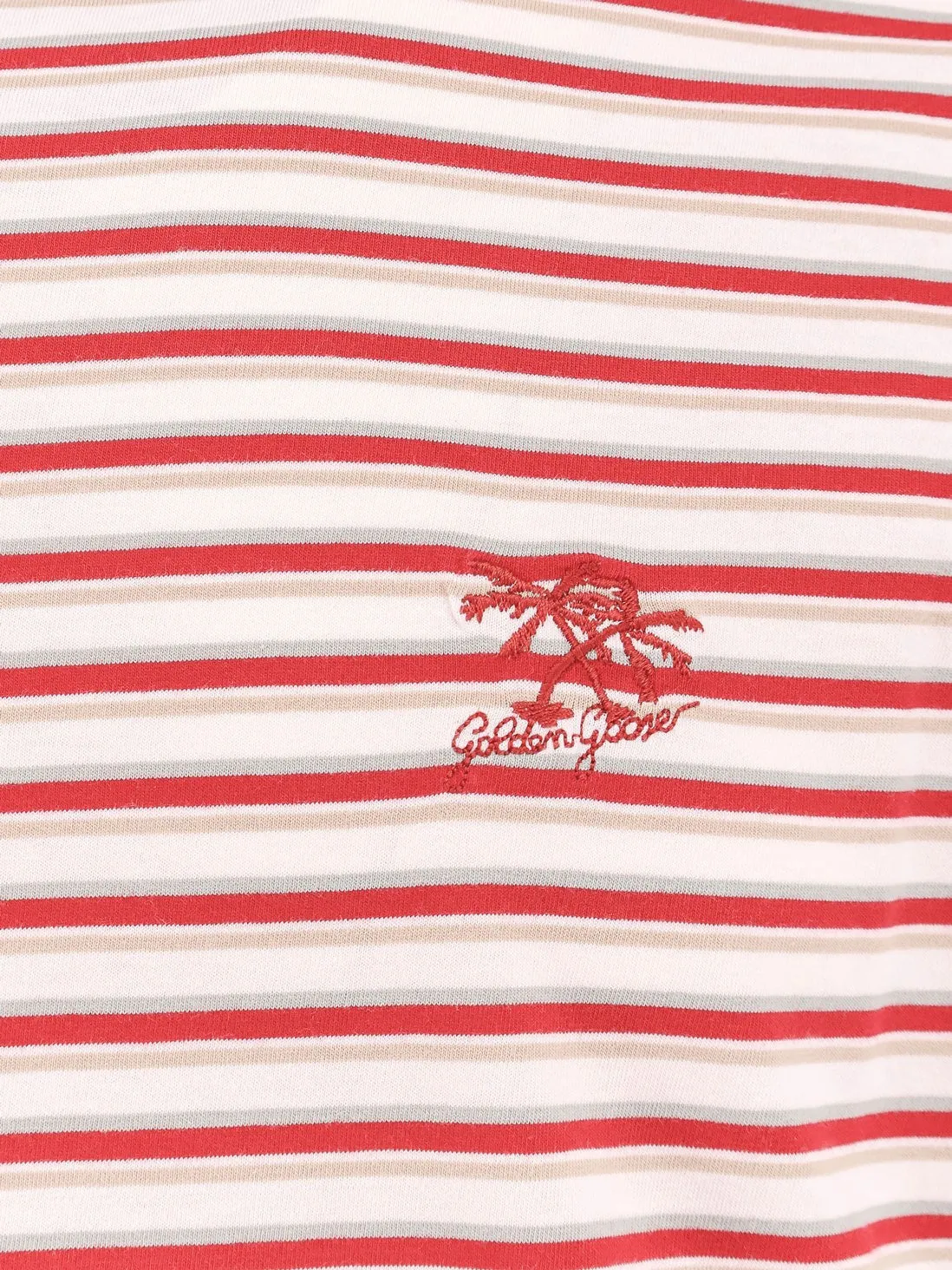 Golden Goose Deluxe Brand Striped cotton t-shirt with logo sold by Siebentaschen product image thumbnail 5