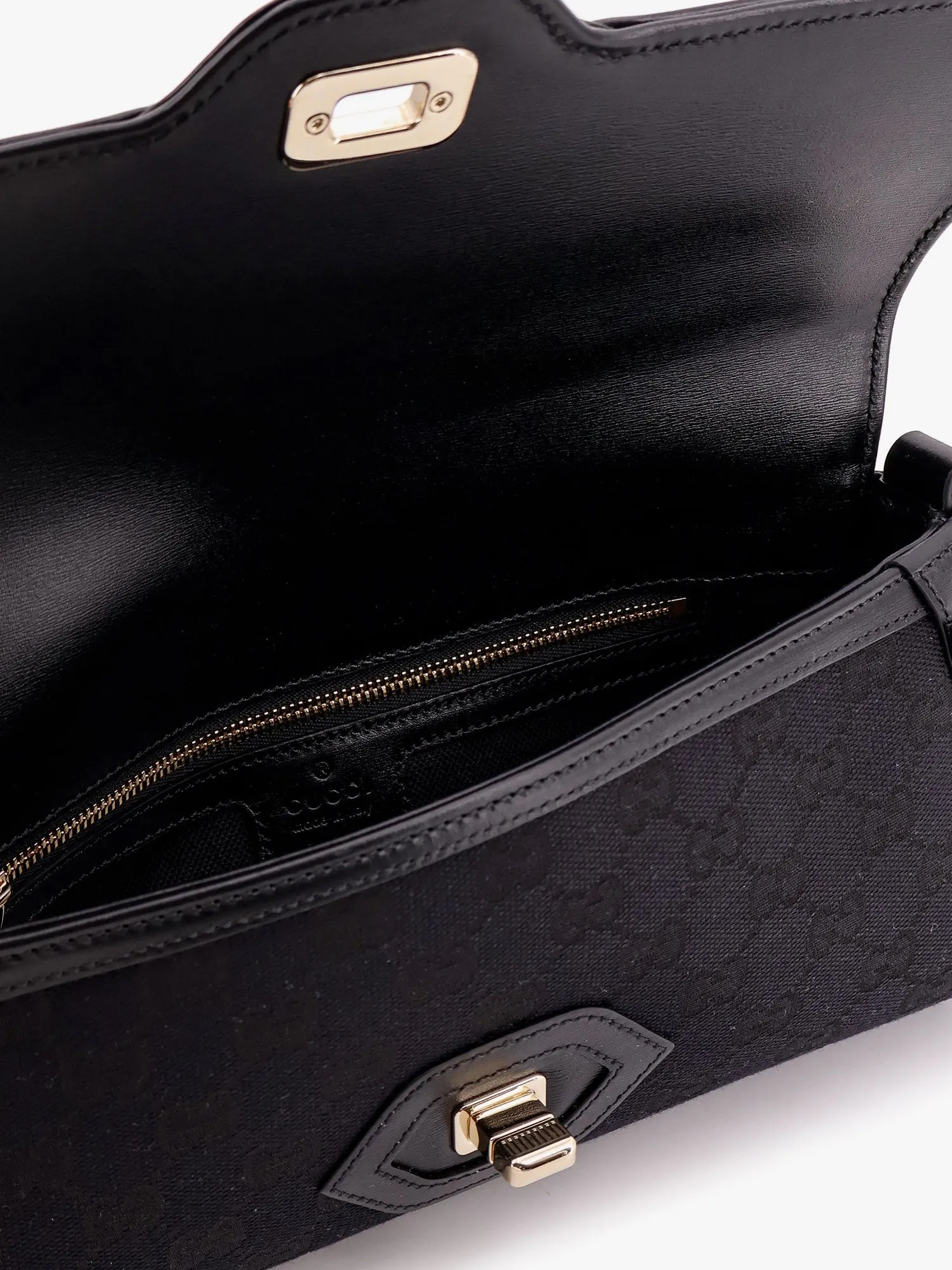 Gucci Original gg and leather shoulder bag sold by Siebentaschen product image thumbnail 5