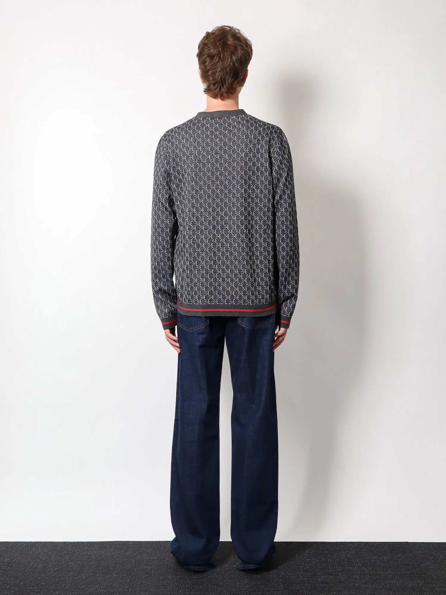 Gucci Wool and silk cardigan with gg motif sold by Siebentaschen product image thumbnail 3