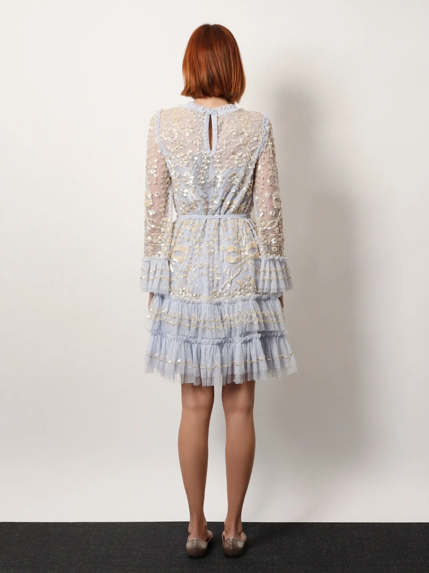 NEEDLE & THREAD Mini dress with sequins embroidery sold by Siebentaschen product image thumbnail 3