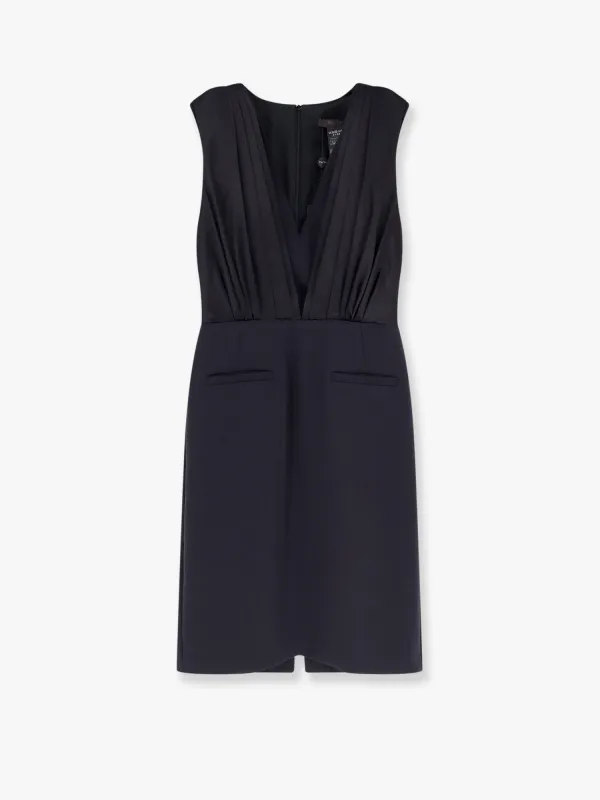 Max Mara Vittor midi dress with silk insert sold by Siebentaschen