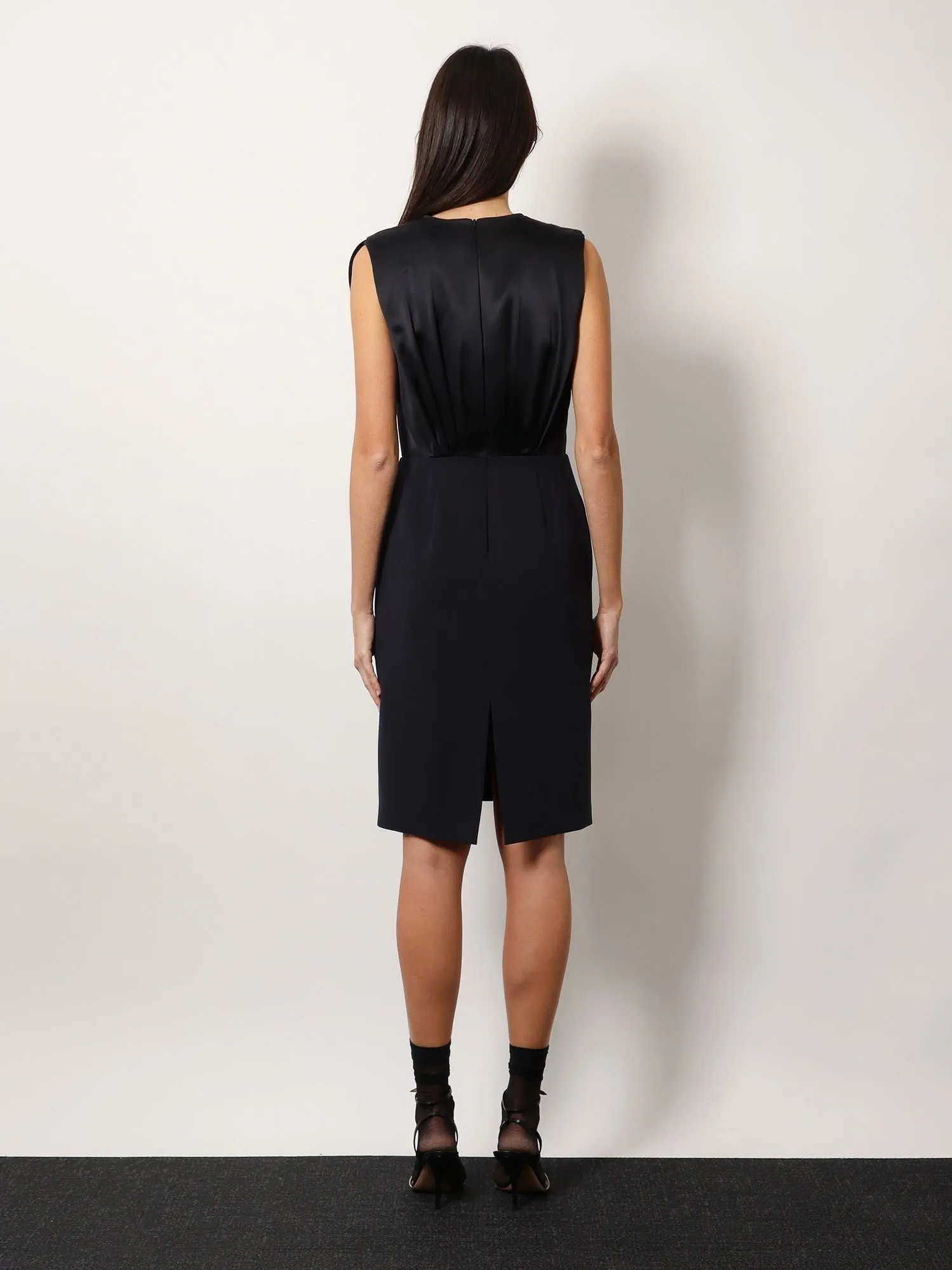 Max Mara Vittor midi dress with silk insert sold by Siebentaschen product image thumbnail 3