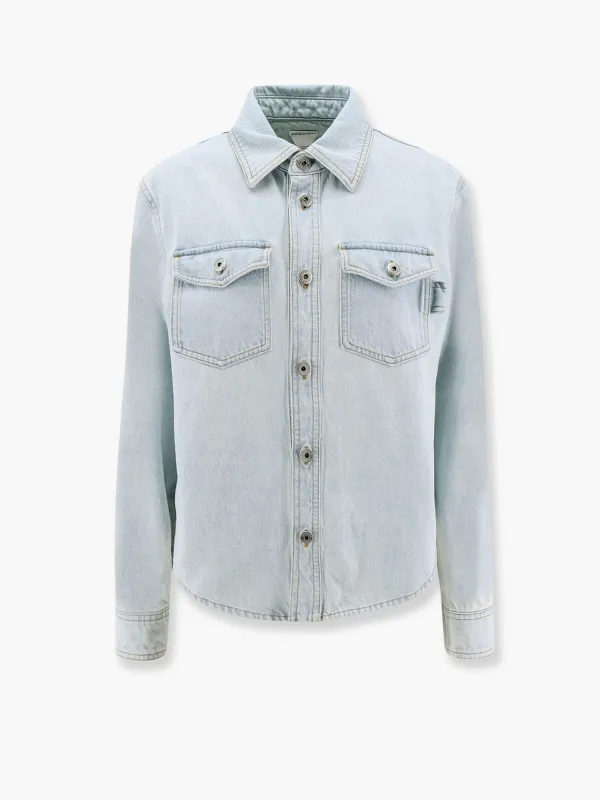 Bottega Veneta Denim shirt with extra bleach wash sold by Siebentaschen