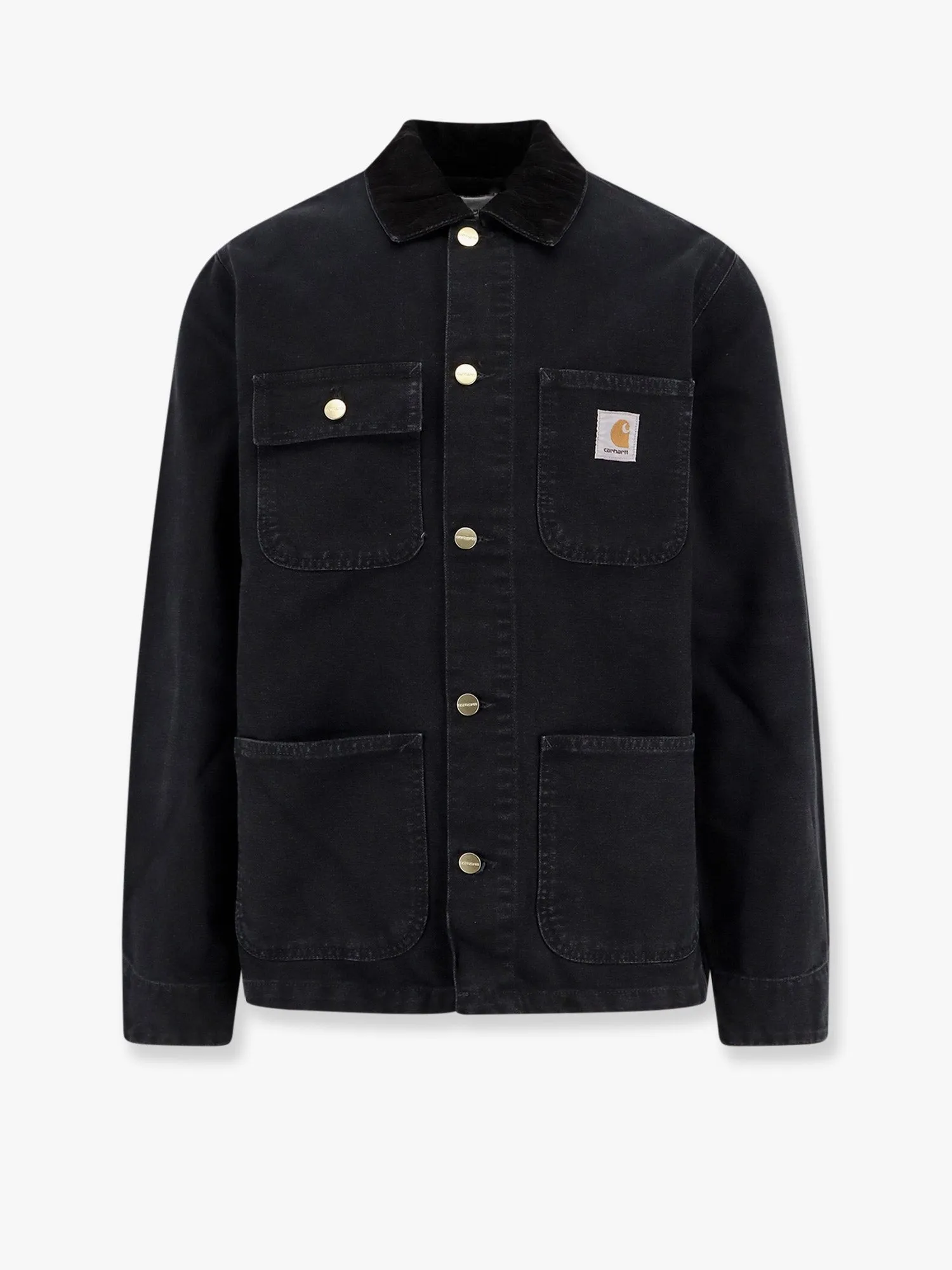 Carhartt Wip Michigan denim jacket with corduroy collar sold by Siebentaschen