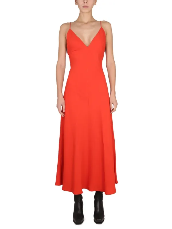 stella mccartney MAXI V-NECK DRESS sold by Siebentaschen