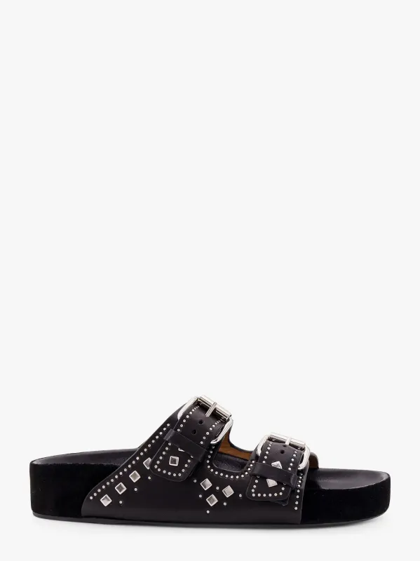 Isabel Marant Leather sandals with all-over stud detail sold by Siebentaschen