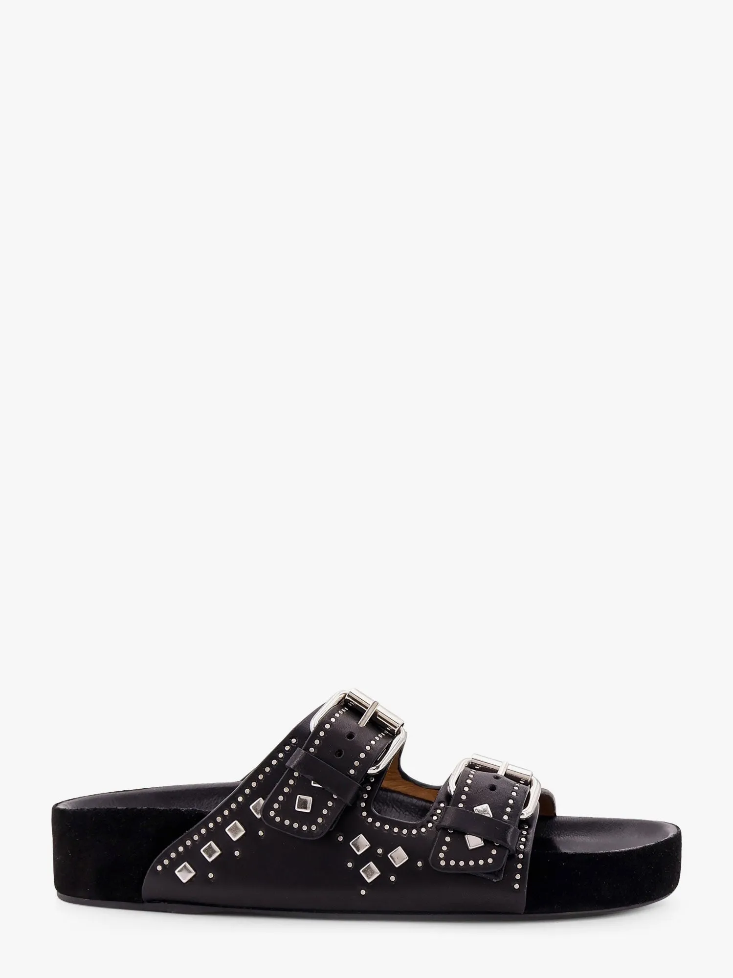 Isabel Marant Leather sandals with all-over stud detail sold by Siebentaschen
