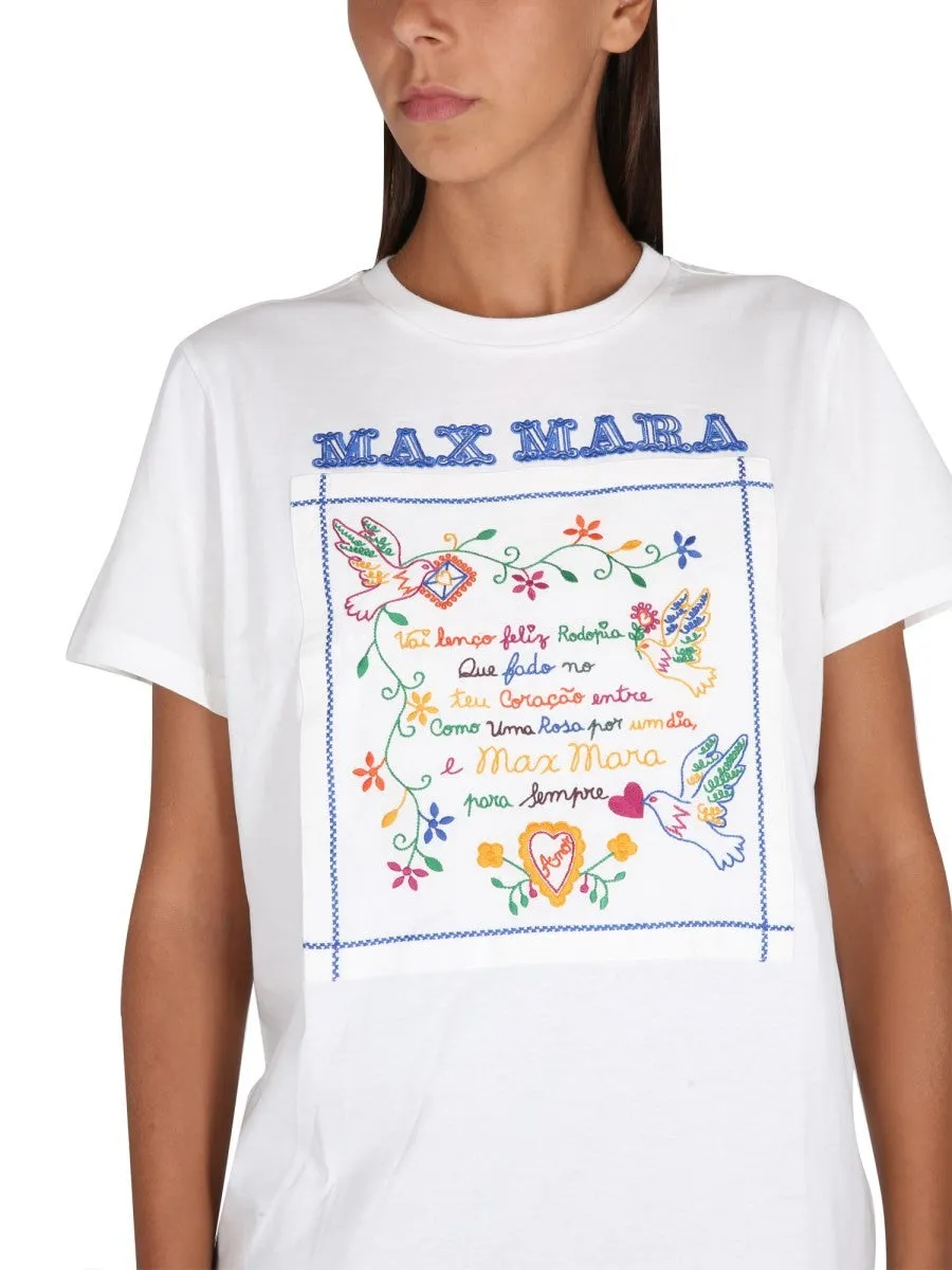 Max Mara T-SHIRT WITH EMBROIDERY sold by Siebentaschen product image thumbnail 5