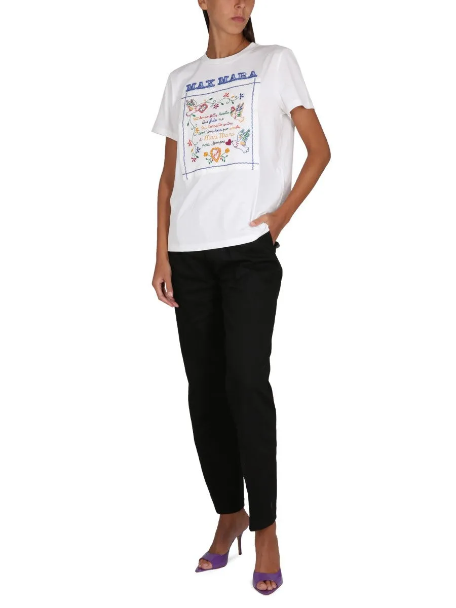 Max Mara T-SHIRT WITH EMBROIDERY sold by Siebentaschen product image thumbnail 2