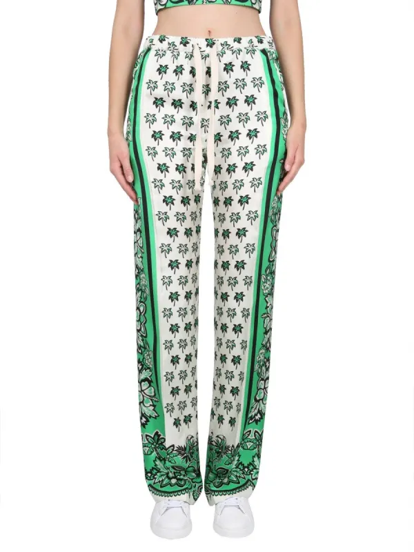 RED VALENTINO BANDANDA PRINT PANTS sold by Siebentaschen