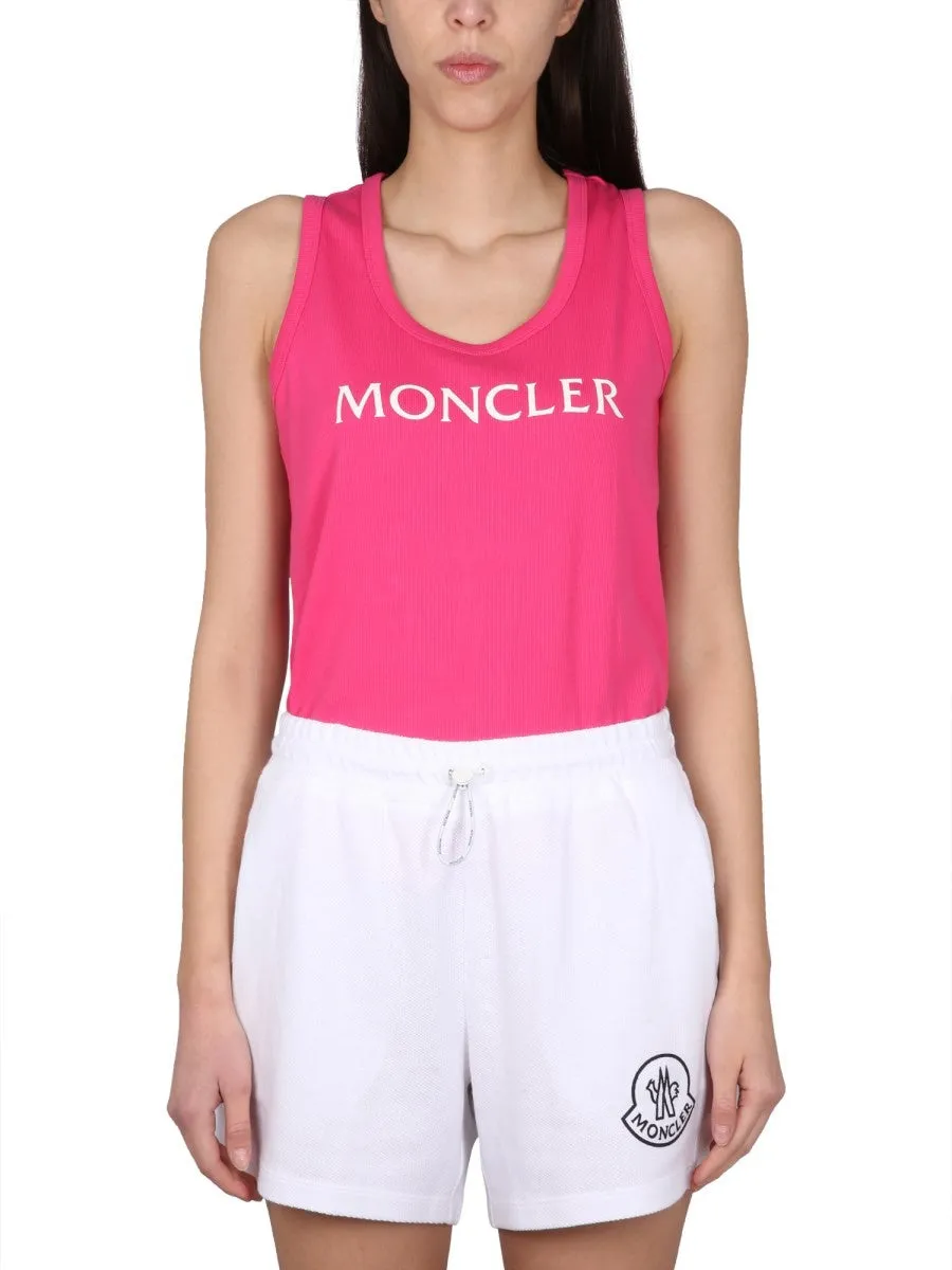 Moncler TOP WITH LOGO PRINT sold by Siebentaschen