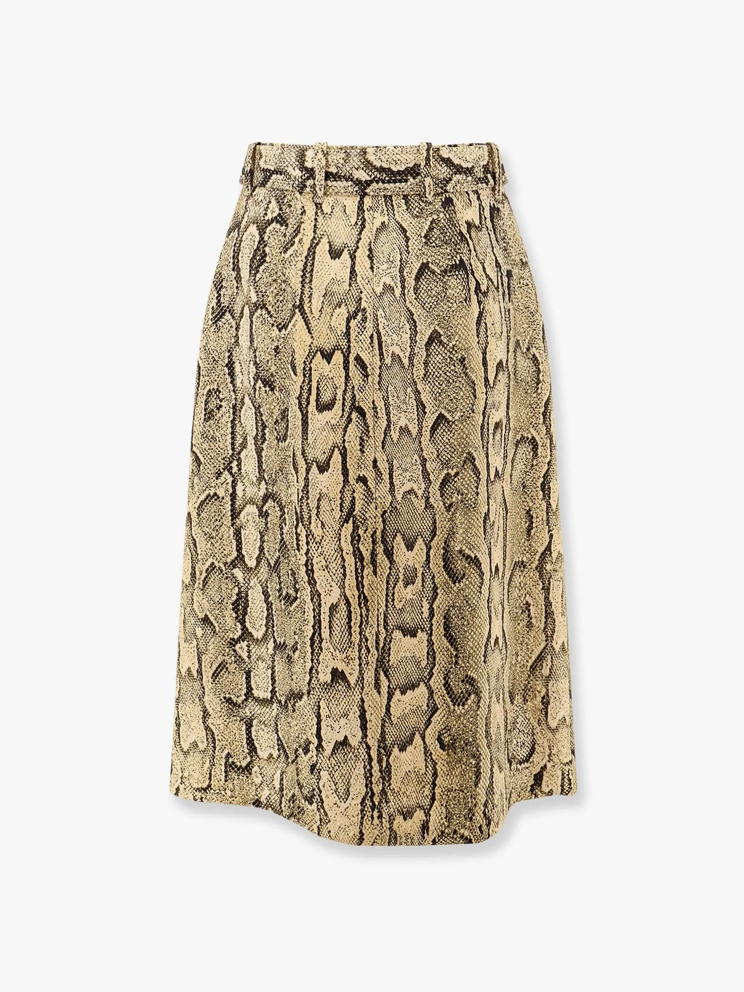 Dries Van Noten Sheraz viscose and cotton skirt with reptile print sold by Siebentaschen product image thumbnail 4