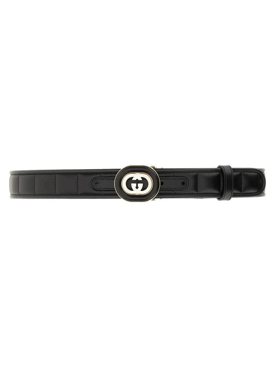 Gucci GG CROSS BUCKLE BELT sold by Siebentaschen