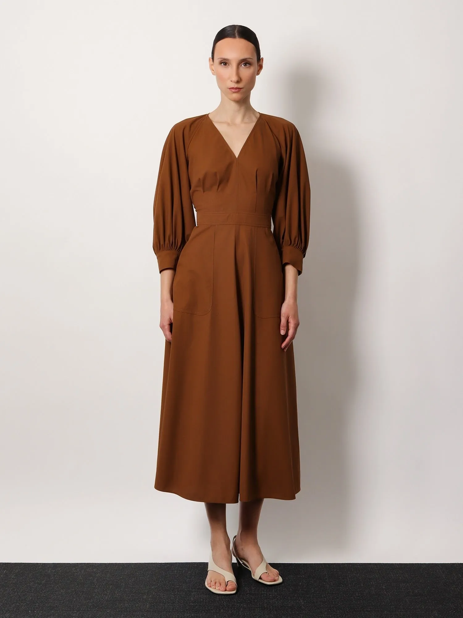 Max Mara Pedaggi cotton midi dress sold by Siebentaschen product image thumbnail 2