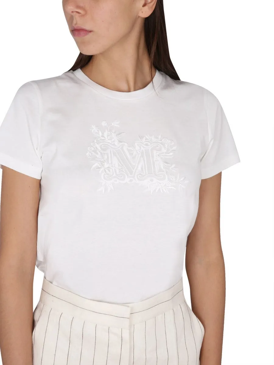 Max Mara T-SHIRT WITH LOGO EMBROIDERY sold by Siebentaschen product image thumbnail 4