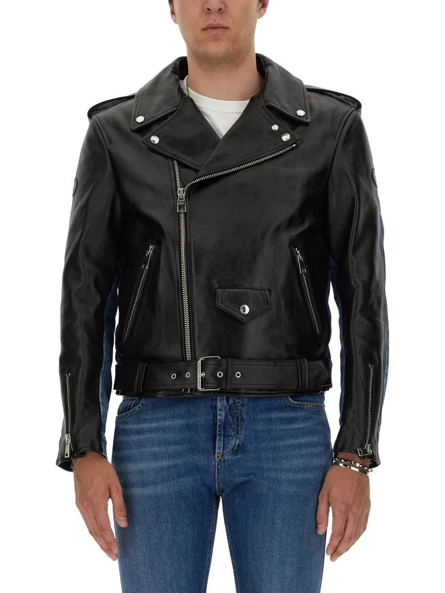 Alexander Mcqueen COMBO BIKER JACKET sold by Siebentaschen product image thumbnail 5