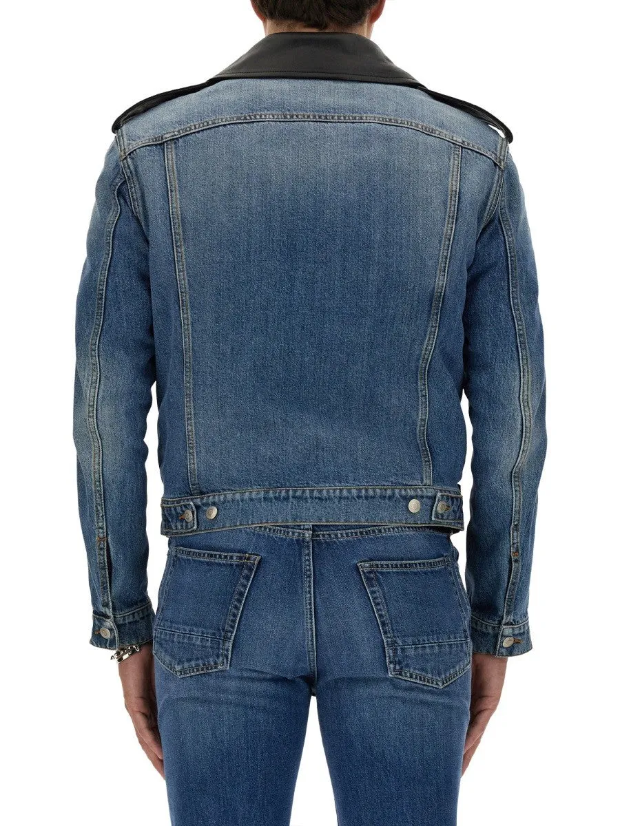 Alexander Mcqueen COMBO BIKER JACKET sold by Siebentaschen product image thumbnail 4