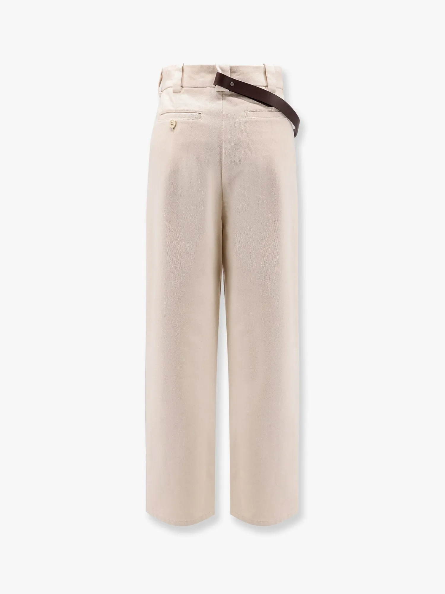 Pinko Reimagine by Pinko X Patrick McDowell cotton trousers with crossover and belt sold by Siebentaschen product image thumbnail 2