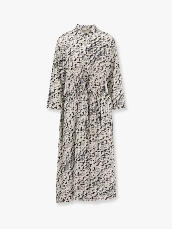 Tory Burch Silk dress with pixelated logo print made by Tory Burch