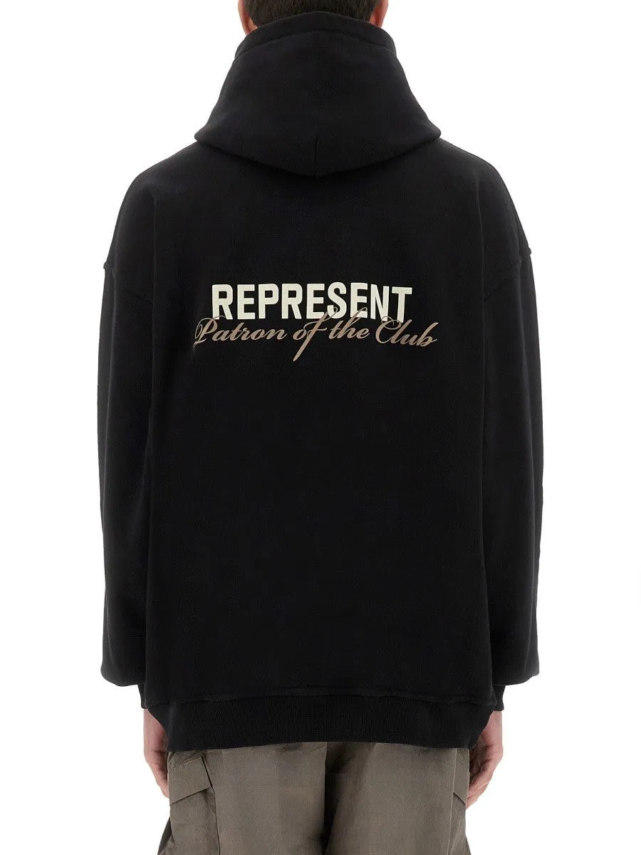Represent "PATRON OF THE CLUB" HOODIE sold by Siebentaschen product image thumbnail 3