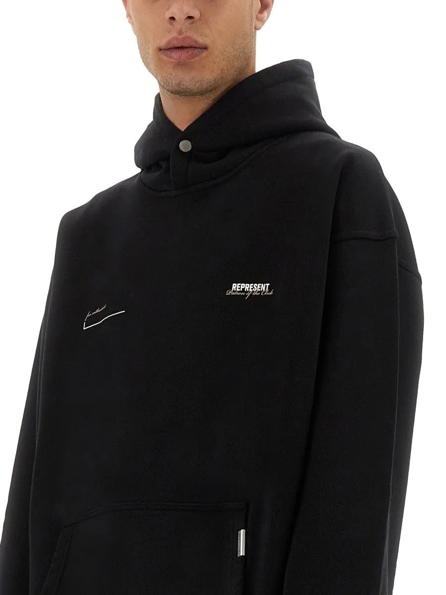 Represent "PATRON OF THE CLUB" HOODIE sold by Siebentaschen product image thumbnail 4