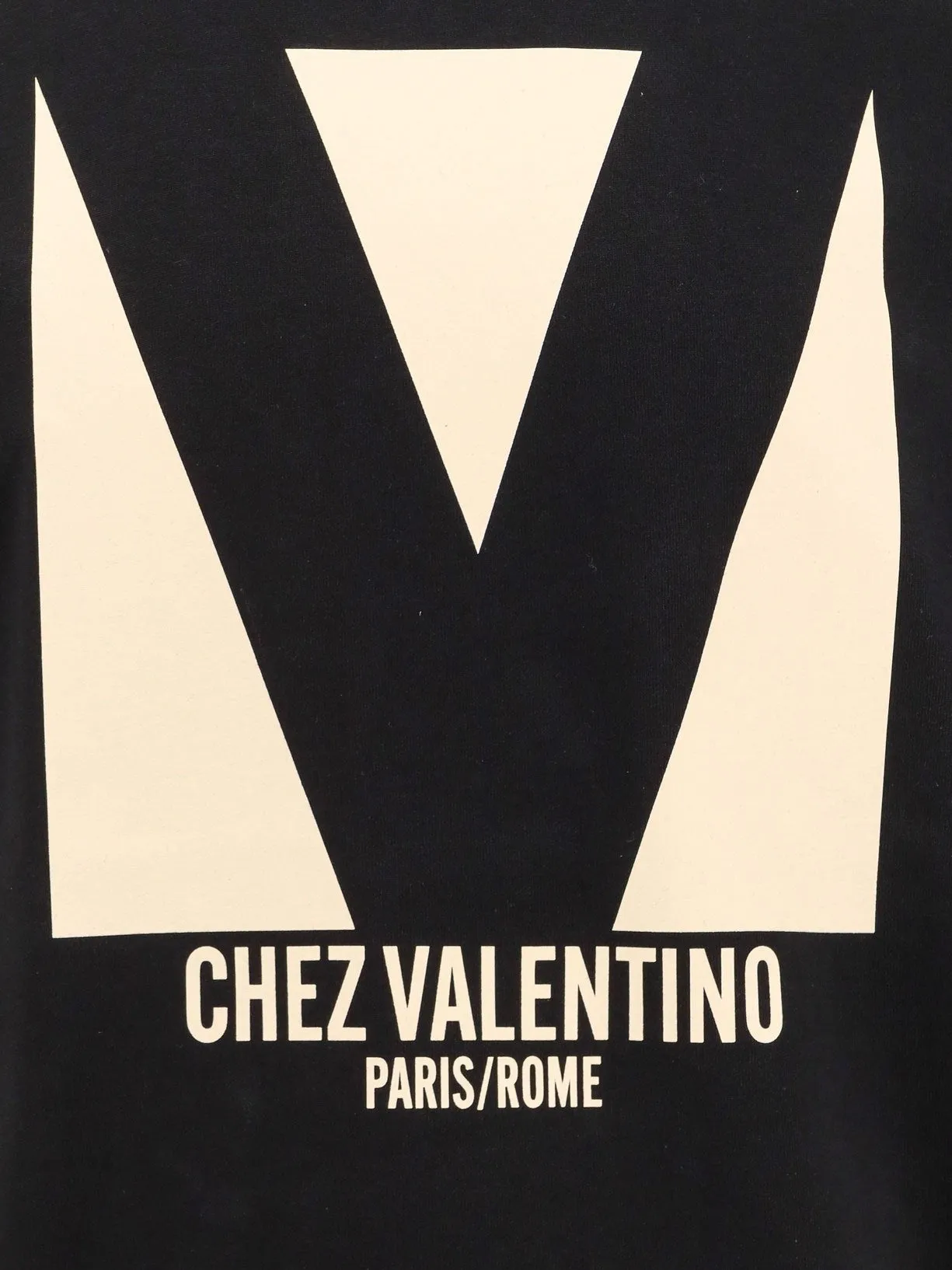 Valentino COTTON T-SHIRT WITH "CHEZ VALENTINO" PRINT sold by Siebentaschen product image thumbnail 4