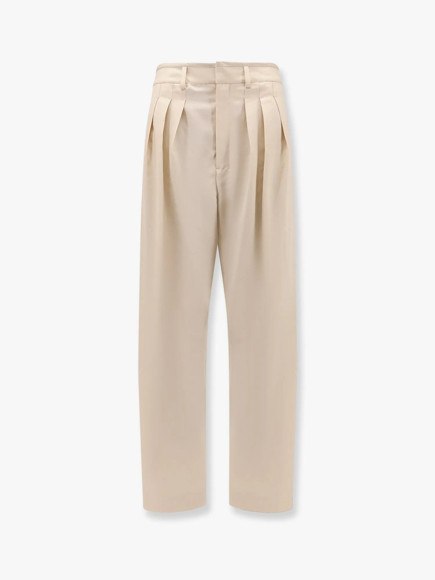 LEMAIRE Pleated tailored wool blend trouser sold by Siebentaschen