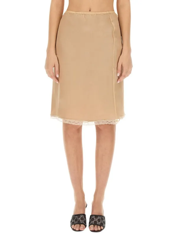 Gucci SILK CHIFFON SKIRT sold by Siebentaschen