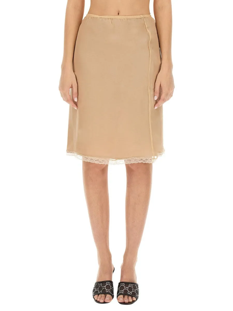 Gucci SILK CHIFFON SKIRT sold by Siebentaschen