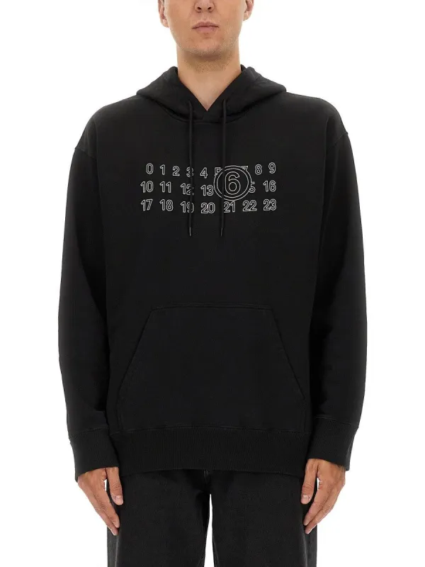 MM6 MAISON MARGIELA HOODIE WITH PRINT sold by Siebentaschen