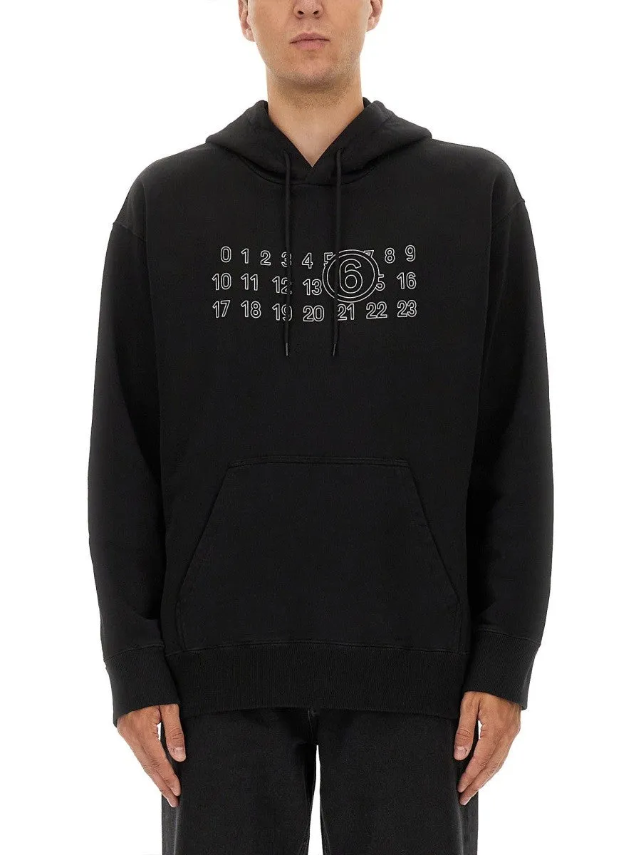 MM6 MAISON MARGIELA HOODIE WITH PRINT sold by Siebentaschen